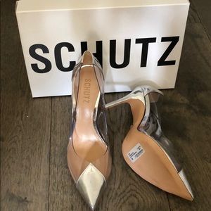 Schutz cendi silver pumps size 7